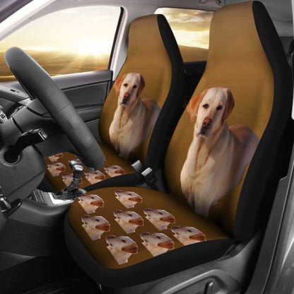 Yellow Labrador Car Seat Cover 181703 - YourCarButBetter
