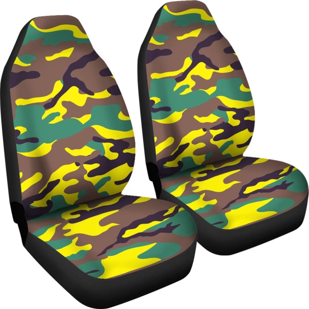 Yellow Neon Army Car Seat Cover 101819 - YourCarButBetter