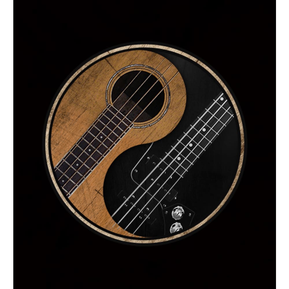 Yin Yang Bass Guitar Car Mat 174510 - YourCarButBetter