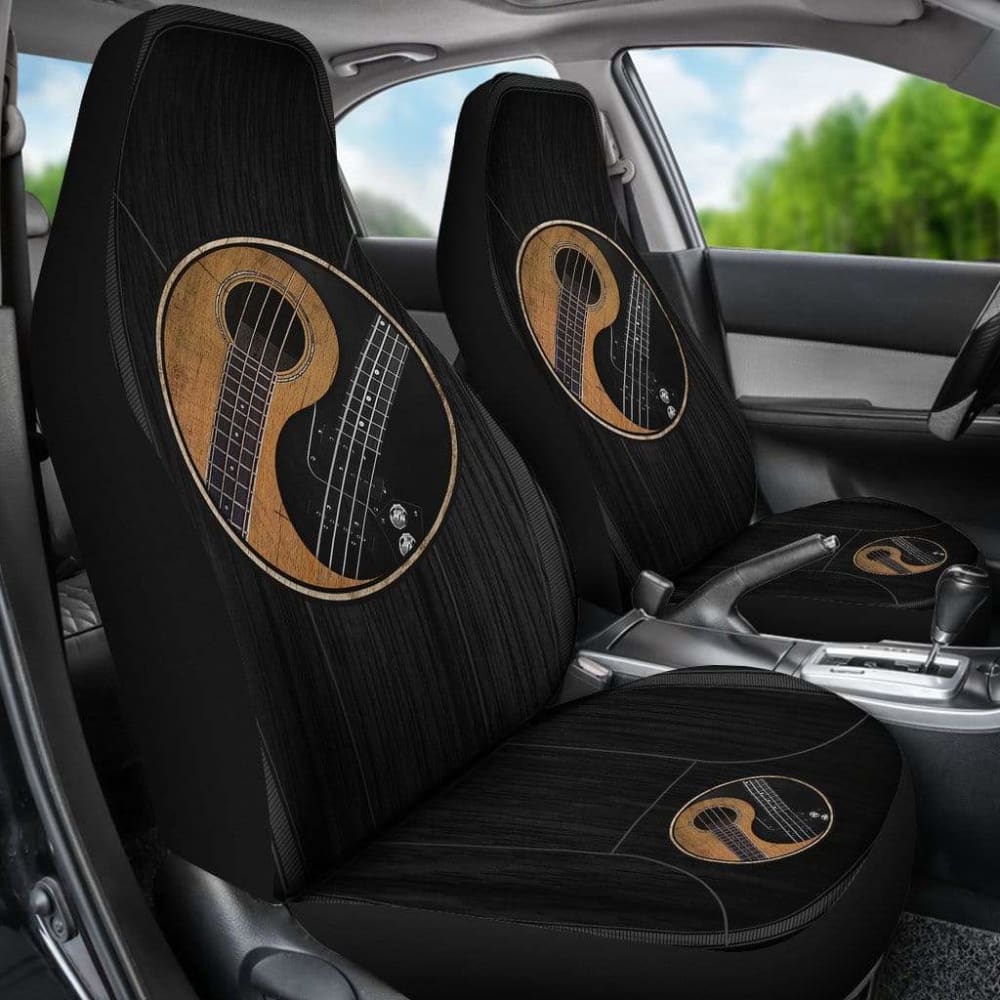 Yin Yang Bass Guitar - Car Seat Cover 174510 - YourCarButBetter