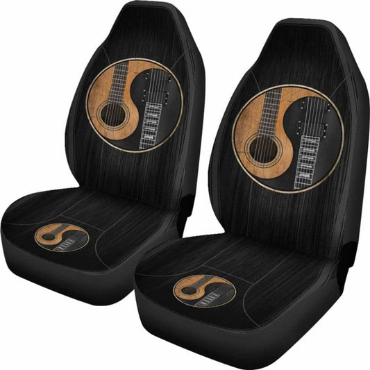 Yin Yang Guitar Car Seat Cover 174510 - YourCarButBetter