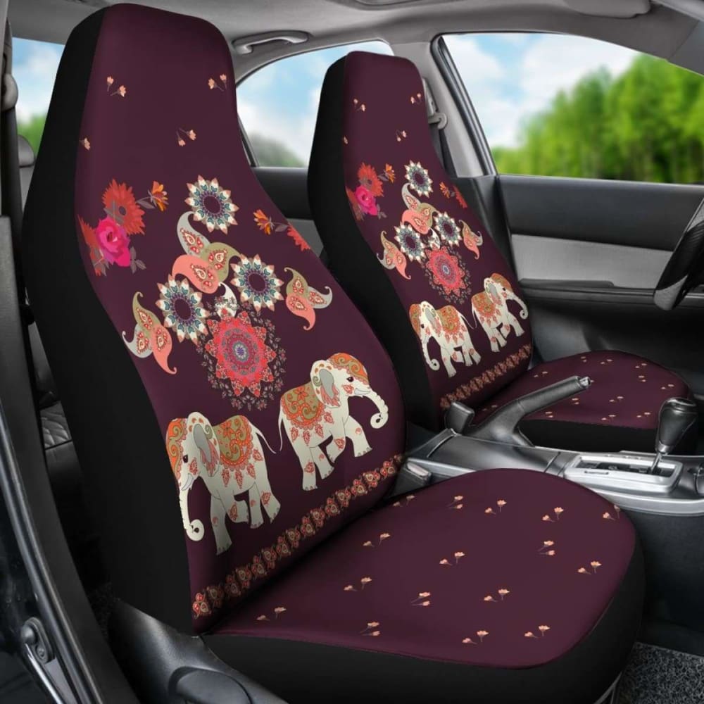 Yoga Elephant Car Seat Cover 202820 - YourCarButBetter