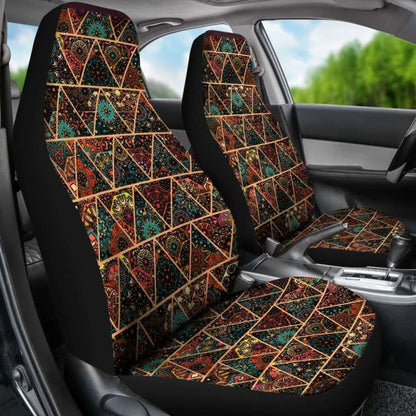 Yoga Floral And Mandala Car Seat Cover S1 153908 - YourCarButBetter