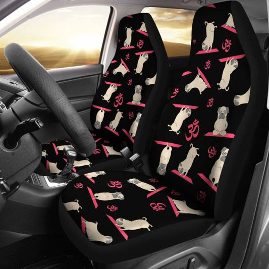 Yoga Pug Car Seat Covers - Pug Bestseller 102918 - YourCarButBetter