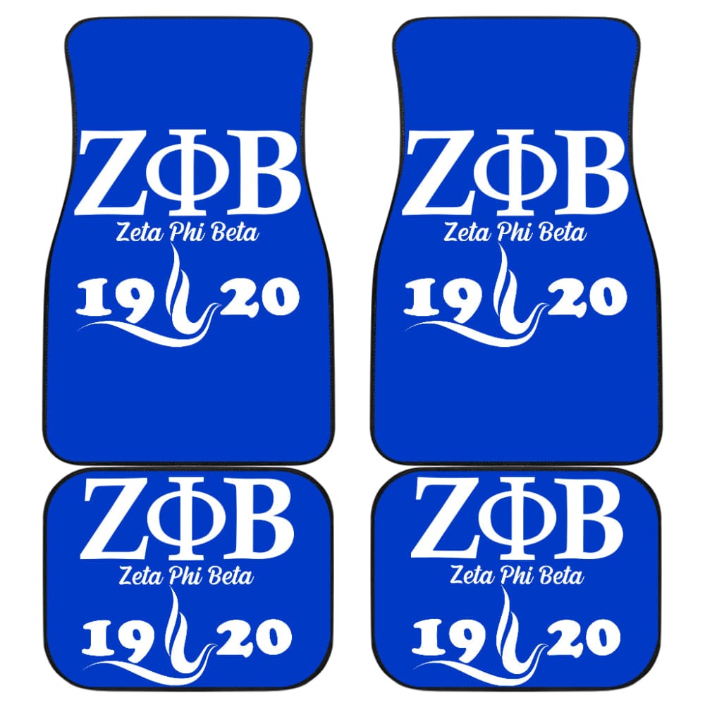 Zeta Phi Beta Custom Car Accessories Car Floor Mats 211601 - YourCarButBetter