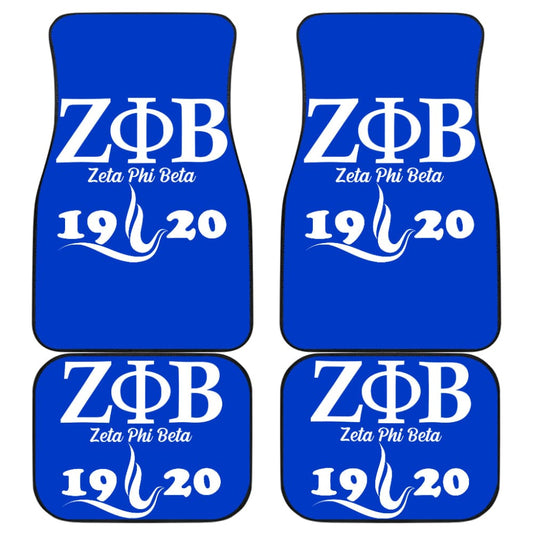 Zeta Phi Beta Custom Car Accessories Car Floor Mats 211601 - YourCarButBetter
