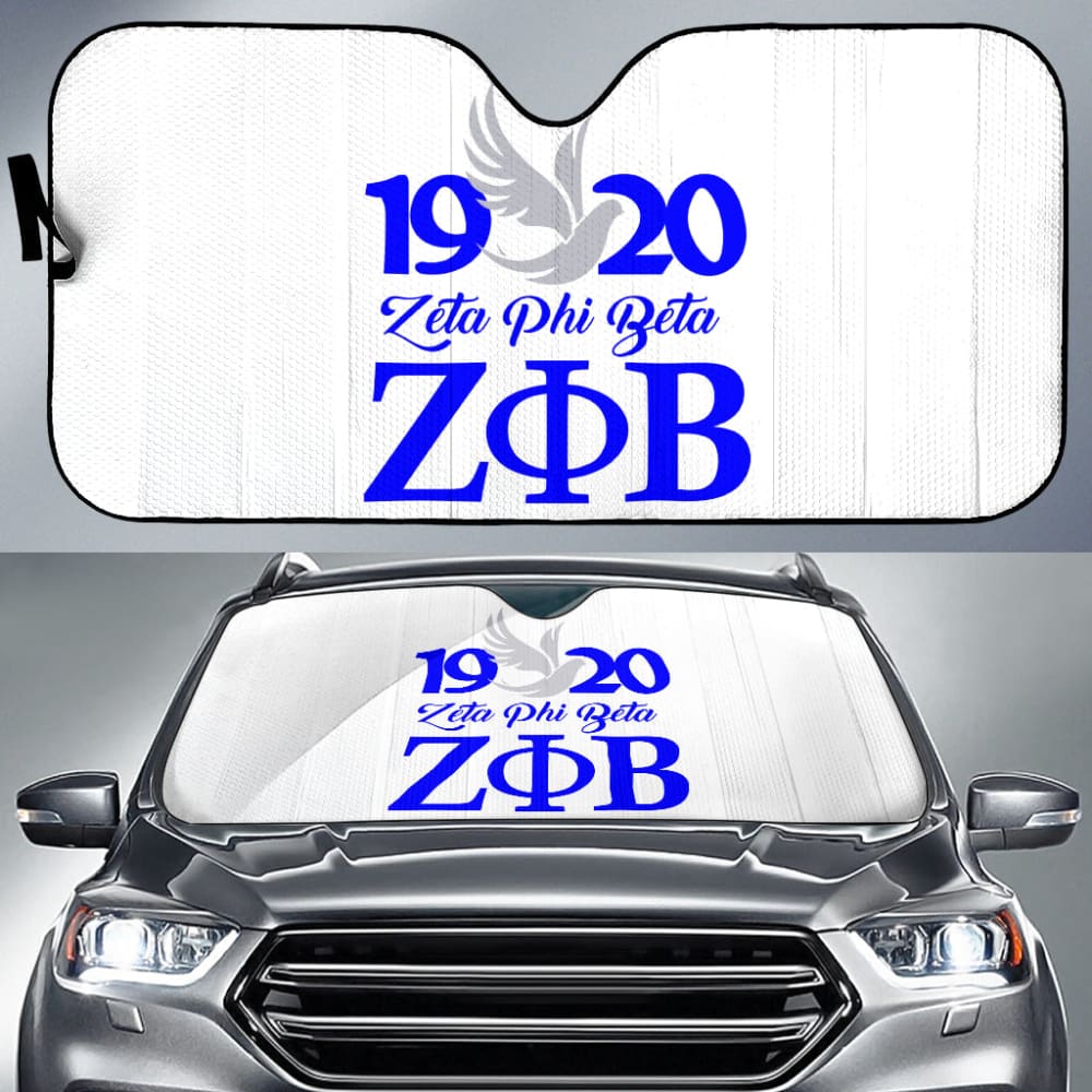Zeta Phi Beta Custom Car Decoration Car Auto Sun Shades 211601 - YourCarButBetter