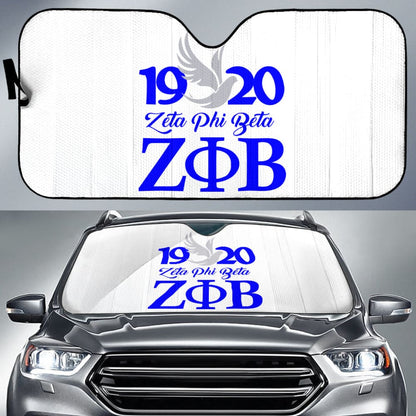 Zeta Phi Beta Custom Car Decoration Car Auto Sun Shades 211601 - YourCarButBetter