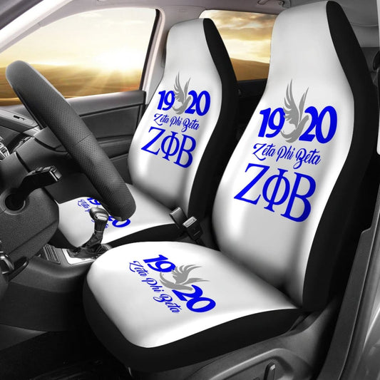 Zeta Phi Beta Custom Car Decoration Car Seat Covers 211601 - YourCarButBetter