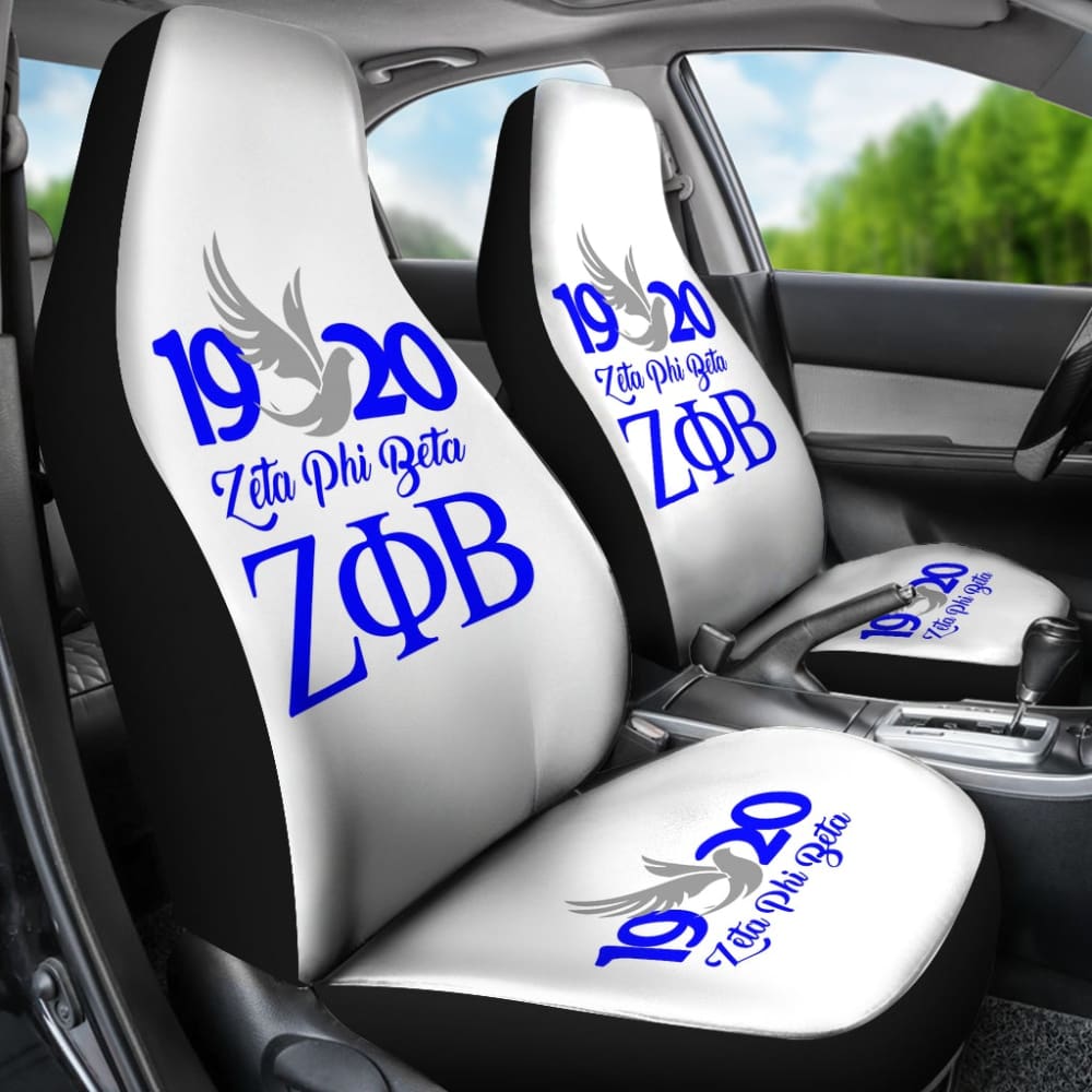 Zeta Phi Beta Custom Car Decoration Car Seat Covers 211601 - YourCarButBetter