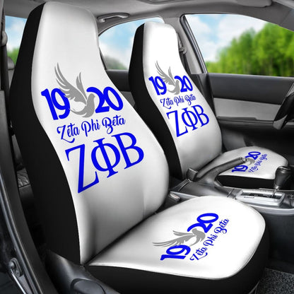 Zeta Phi Beta Custom Car Decoration Car Seat Covers 211601 - YourCarButBetter