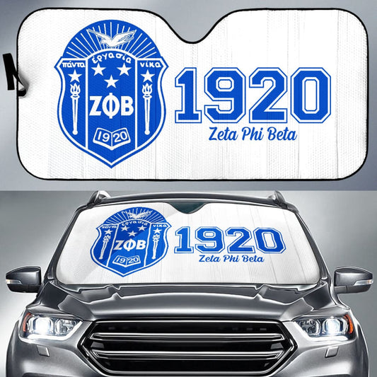 Zeta Phi Beta Custom Car Interior Decor Car Auto Sun Shades 211601 - YourCarButBetter