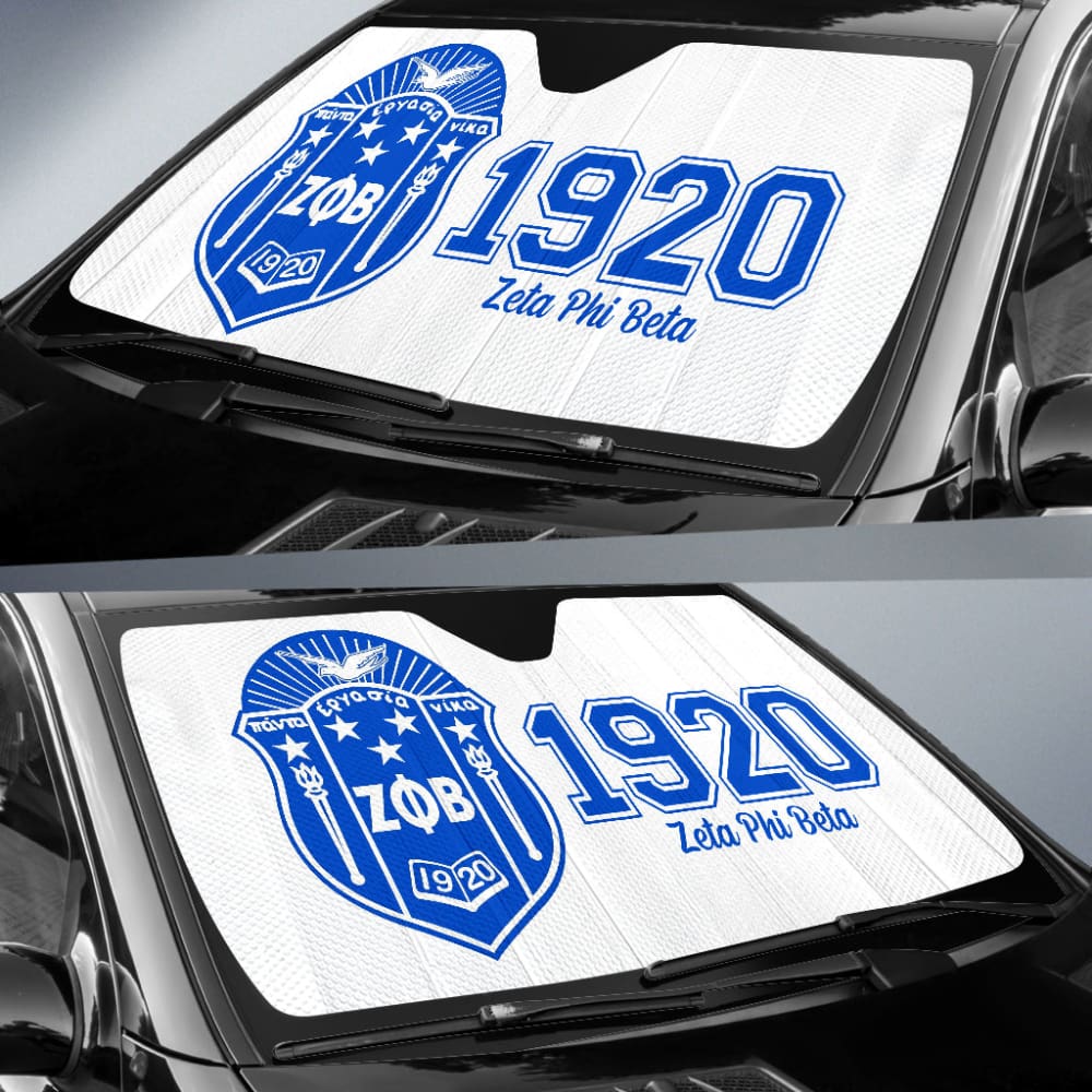 Zeta Phi Beta Custom Car Interior Decor Car Auto Sun Shades 211601 - YourCarButBetter