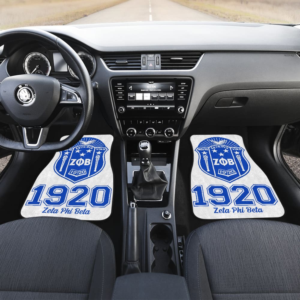Zeta Phi Beta Custom Car Interior Decor Car Floor Mats 211601 - YourCarButBetter