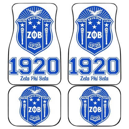 Zeta Phi Beta Custom Car Interior Decor Car Floor Mats 211601 - YourCarButBetter