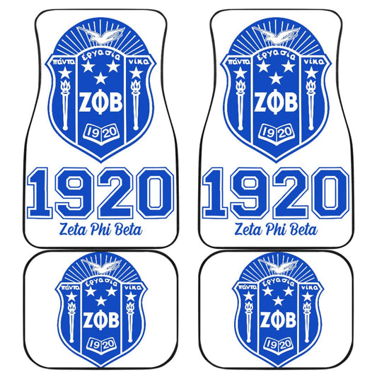 Zeta Phi Beta Custom Car Interior Decor Car Floor Mats 211601 - YourCarButBetter