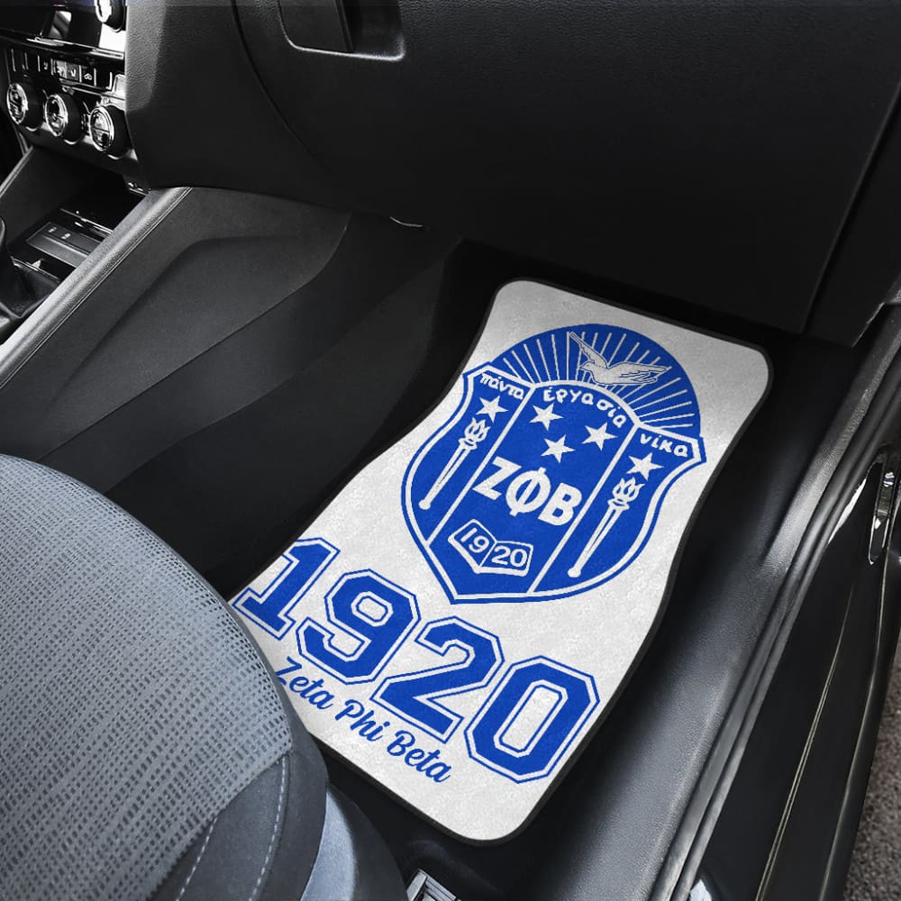 Zeta Phi Beta Custom Car Interior Decor Car Floor Mats 211601 - YourCarButBetter