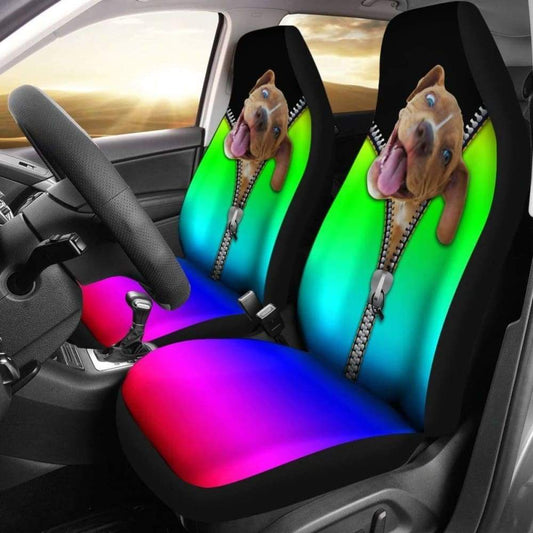 Zipped Pitbull Car Seat Cover 113510