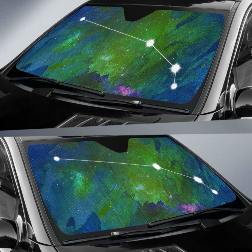 Zodiac Aries Car Sun Shades 172609 - YourCarButBetter