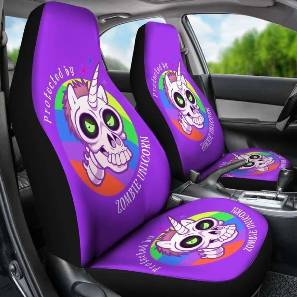 Zombie Unicorn Car Seat Covers 170817
