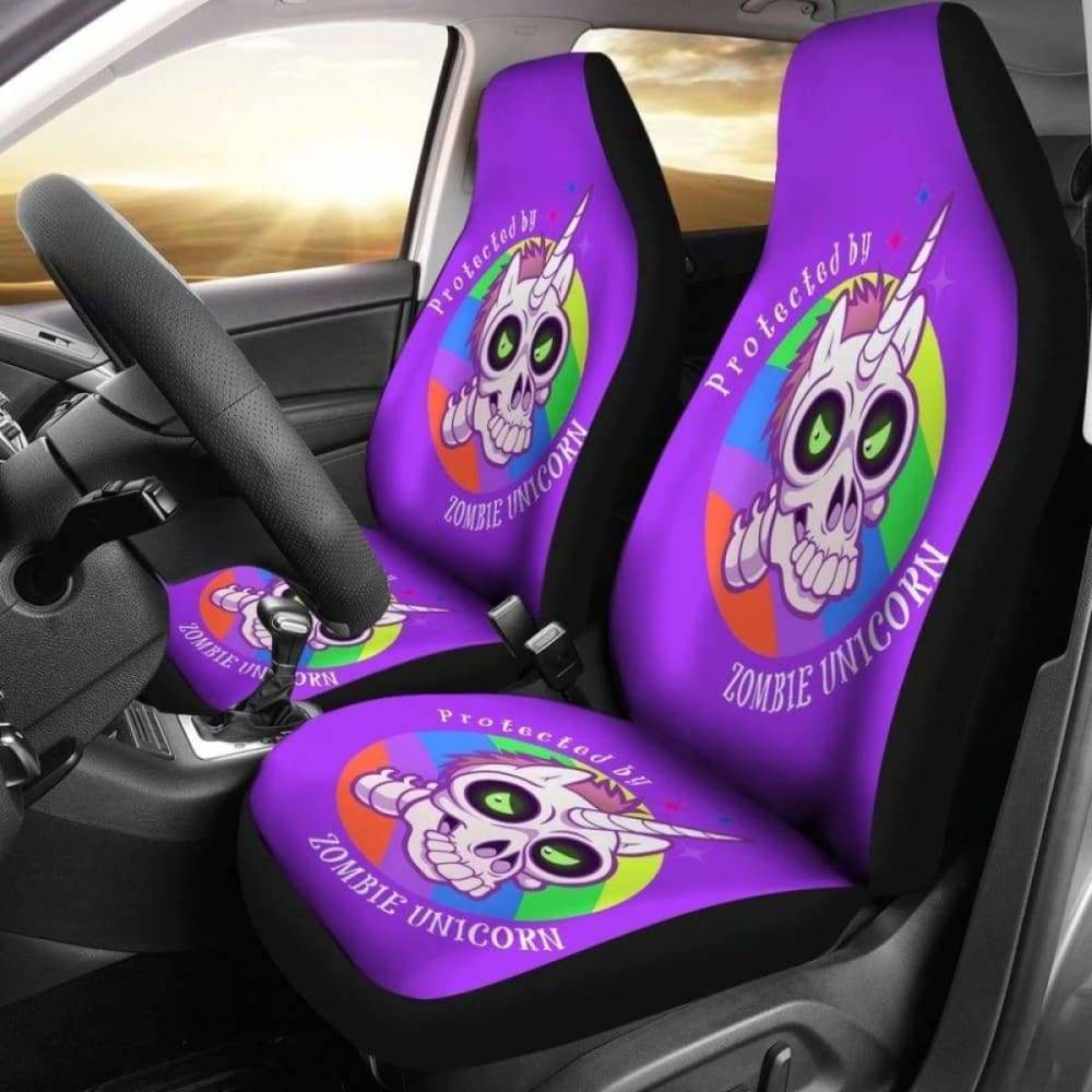 Zombie Unicorn Car Seat Covers 170817